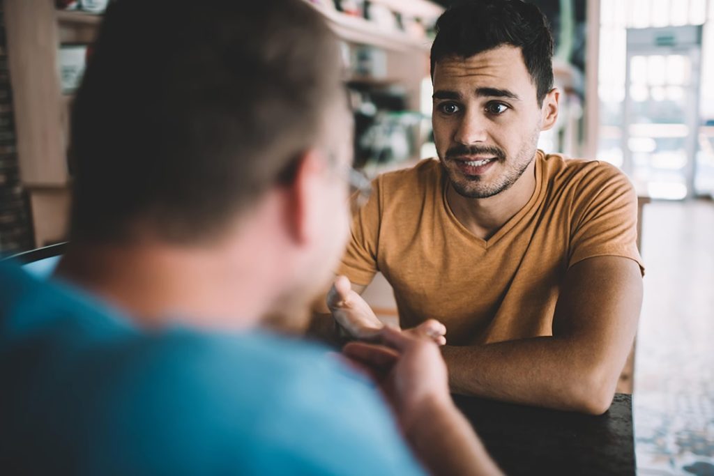 2 men in counseling session